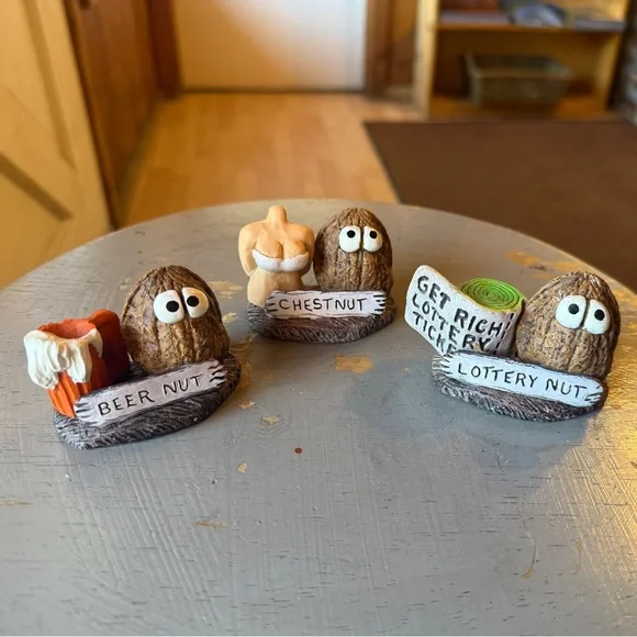 New- Your choice of one Novelty Nut Figurines Hilarious Adorable and Fun - Picture 10 of 14